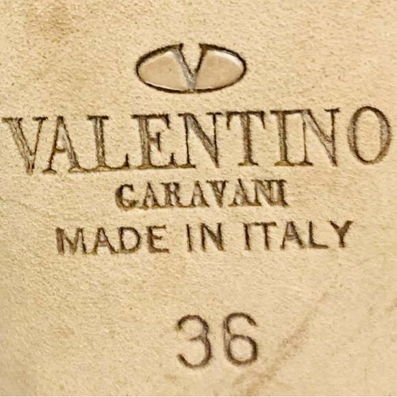 Valentino Garavani Lacquered Rockstud Leather Maroon/Red & Blue Pumps 36EU/6 US - Picture 10 of 16